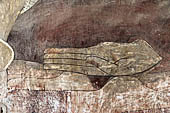 Bagan Myanmar. Sulamani temple. Seated Buddha. 